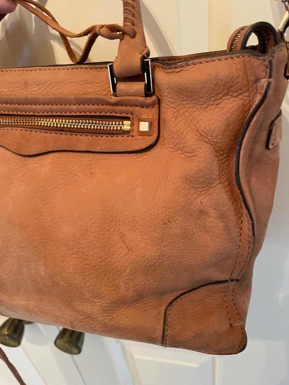 Rebecca Minkoff Brown Leather Satchel with Handles- crossbody attachment - Picture 14 of 15